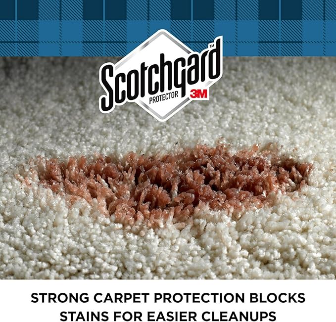 Scotchgard Rug & Carpet Protector, Carpet & Rug Protector Blocks Stains During Fall and Winter Holidays, Fabric Protector Makes Cleanup of Stains from Food Spills Easier, 17 oz (Pack of 2)