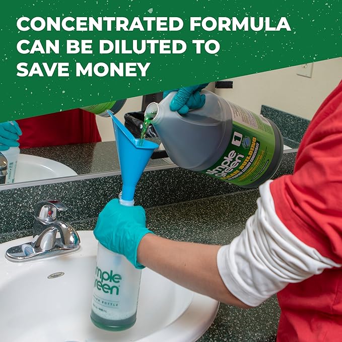 Simple Green Industrial SMP11001 Clean Building All-Purpose Cleaner Concentrate, 1gal Bottle