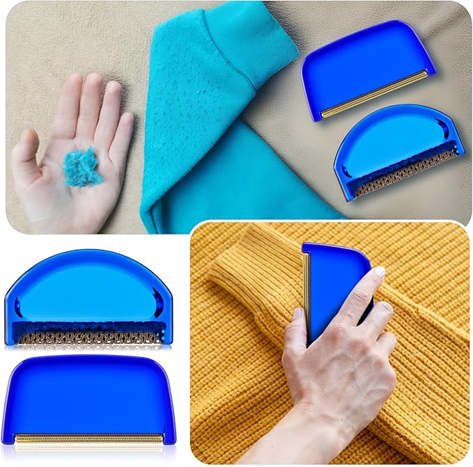 Boao 20 Pieces Sweater Combs to Remove Pilling Sweater Defuzzer Multi-Fabric Shaver and Cashmere Comb Wool Pilling Remover Pills, Fuzz from Clothes (Retro Luxury)