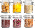 ComSaf 6-Pack 25oz Straight Sided Glass Jars with Lids, Meal Prep & Canning Containers for Overnight Oats, Salads, Fermenting & Pickling, Easy-to-Clean Cylinder Canisters for Pantry