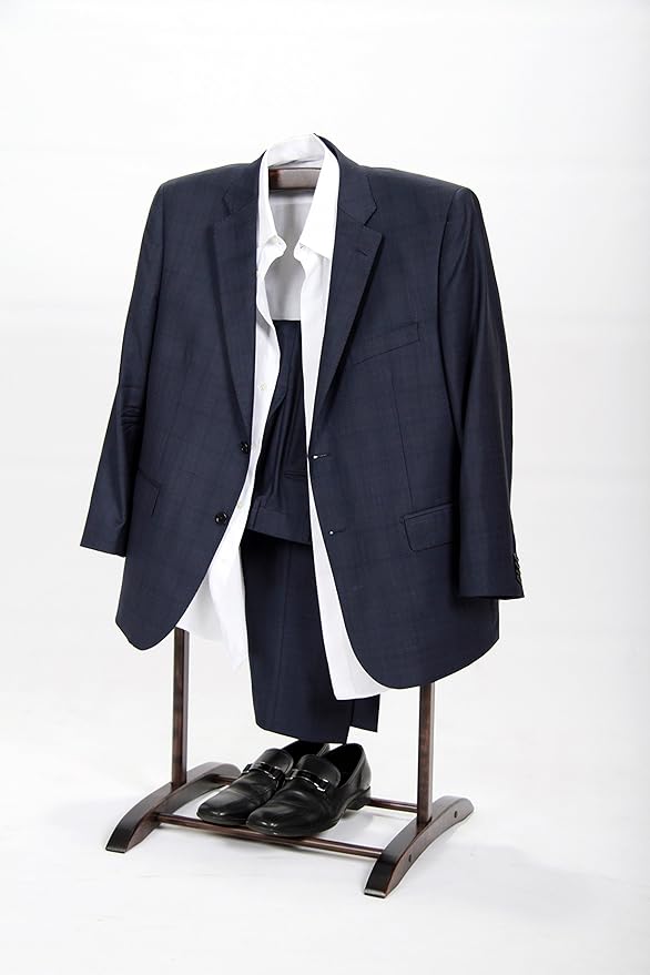 Deluxe Hardwood Clothes Valet Stand (Espresso)