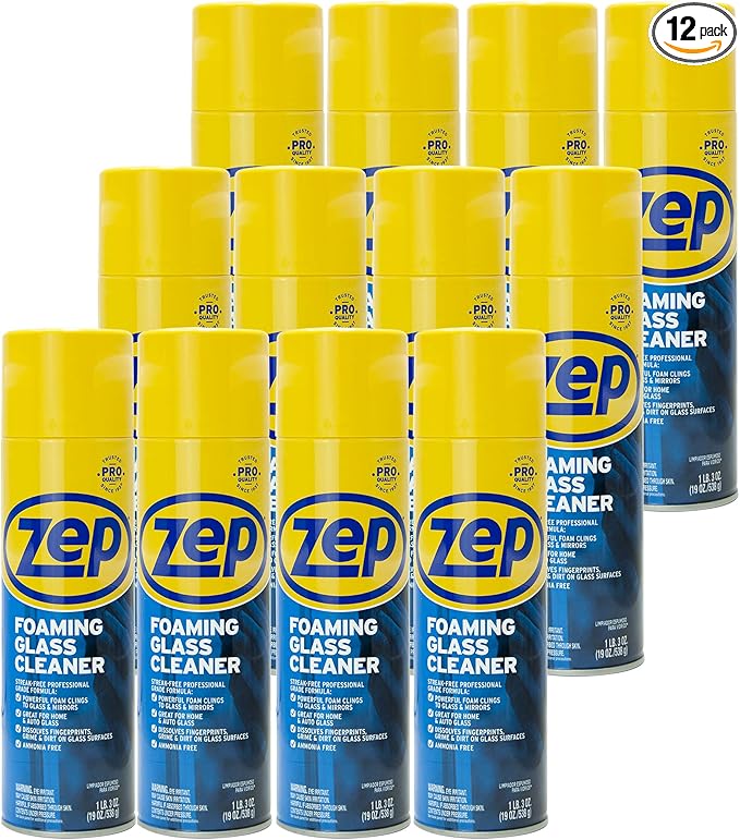 Zep Foaming Glass Cleaner, Black