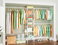 Ulif M1 Closet Storage Organizer System, 6 Tiers Heavy Duty Metal Garment Rack with 3 Expandable Hanger Rods, Wall Mounted Space Saver Suits from 5.4-8.7 ft. Width, 71.2”H x 14”D, 700LBS, White