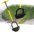 Manual Edger Lawn Tool with 38"-42" Adjustable Length, Saw-Tooth Border Edger with Wide Footplate Manganese Steel Blade, Garden Edging Tool for Flower Beds, Landscaping, Sidewalks, Yard