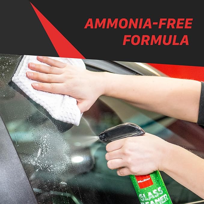 Maxshine 16oz Universal Glass Cleaner – Streak-Free Car Window Cleaner – Ammonia-Free Auto Glass Spray for Tinted Windows, Mirrors & Windshields – Removes Grime, Grease & Haze