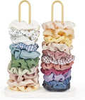 Dahey Scrunchie Holder Hair Tie Organizer Stand 2 Tier Metal Scrunchies Organizer Modern Hair Accessories Organizer Storage Display 50-70 Scrunchies Jewelry Scrunchy Holder for Girls, Gold