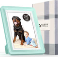 5x7 Picture Frame, Clear Acrylic Photo Frame with White Mat for 4x6 Photos, One-Piece Shatterproof Tool-Free Design, UV-Resistant Waterproof Tabletop Frame for Home Office Decor with 10-Year Warranty
