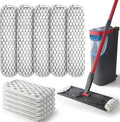 5 Pack H2PrO Flat Mop Pad Replacements Compatible with O Cedar H2PrO Flat System, New Upgrade for Deep Cleaning, Machine Washable Reusable Microfiber Durable Mop Refill for All Hard Floor