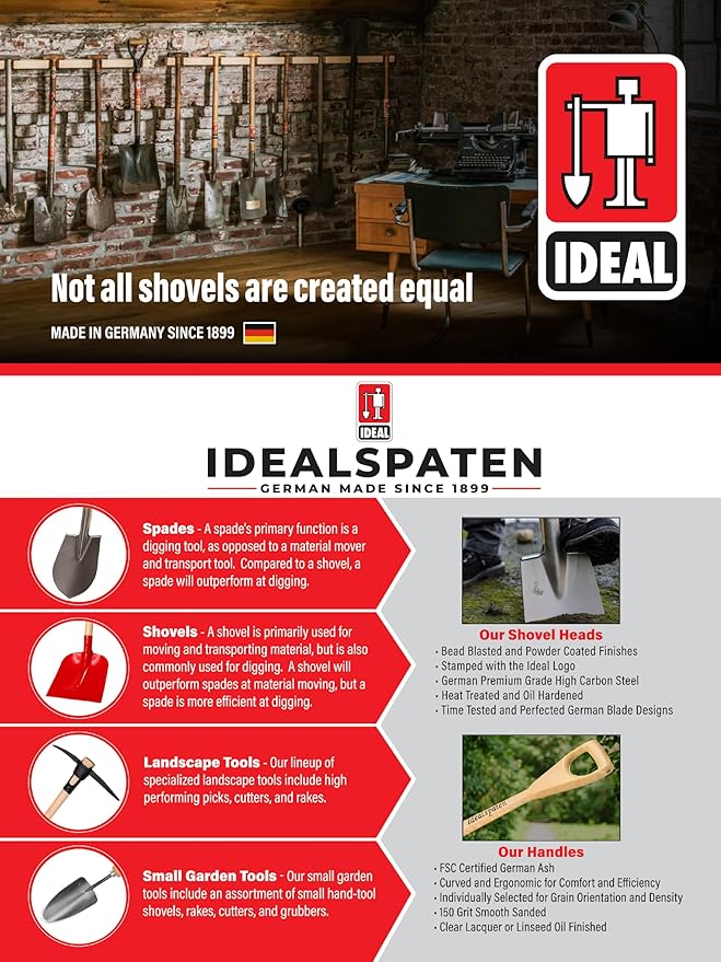 IDEALSPATEN - Made in Germany Since 1899 - Kraftspaten Demo Digger - Unbreakable Steel Breaker Bar Concrete Roots 12.3lb - 49in (Kraftspaten)#IS150