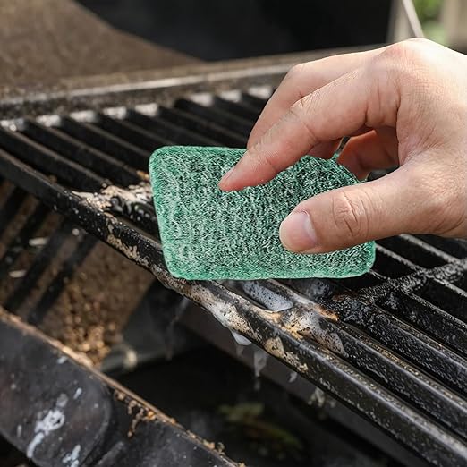 70-Pack Green Stainless Steel Soap Pads | Bulk Reusable Steel Wool Pads | Heavy-Duty Scouring Pads Pot Scrubber