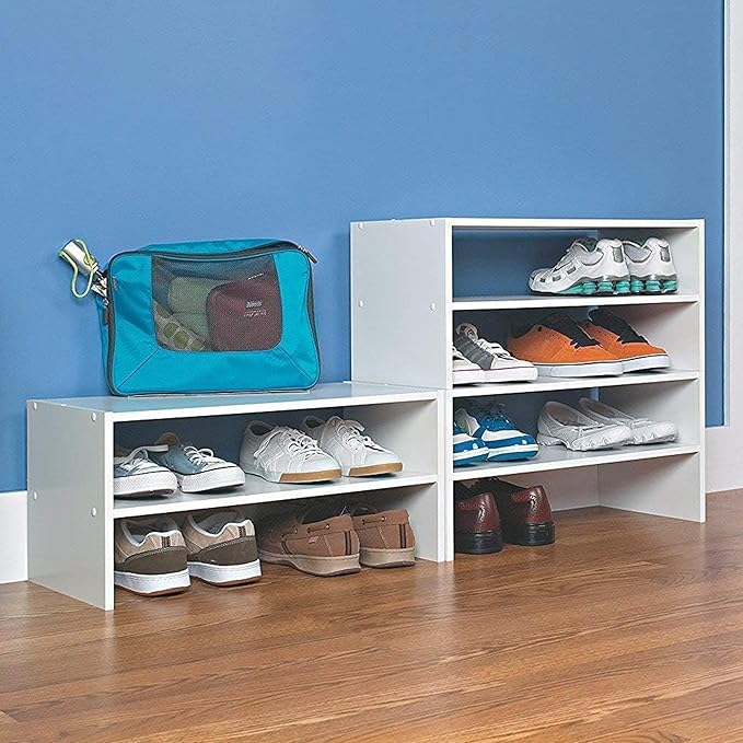 ClosetMaid #8993 Stackable 24in. Wide Horizontal Organizer, White