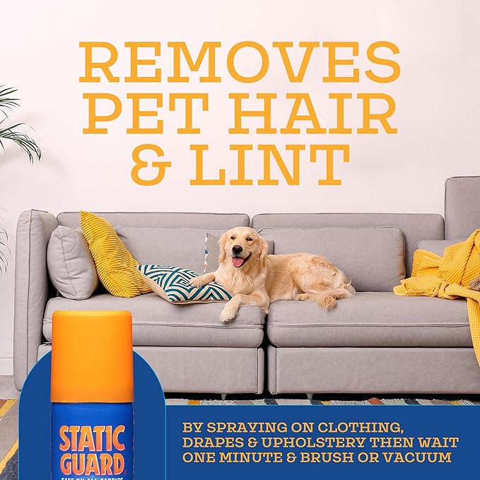 Static Guard Fabric Spray, Original | 1.4 Ounce | Pack of 12