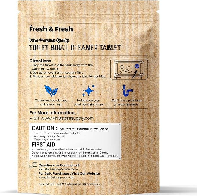 Disposable Toilet Bowl Cleaners(300 Tablets) Odor Eliminator, Fresh Scent, Multipurpose Residential and commercial Toilet Cleaners 2-3 week Lasting Toilet Bowl Cleaner