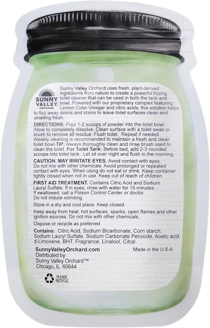 Lemon Cider Vinegar Foaming Toilet Bowl Cleaner