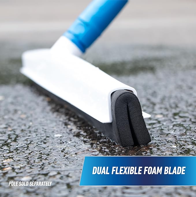 Unger - 961350 Professional AquaFlex Uneven Surface Floor Squeegee with Splash Guard, 22"