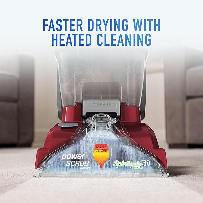 Hoover PowerScrub Deluxe Carpet Cleaner Machine for Carpet and Upholstery, Deep Cleaning Carpet Shampooer Machine with Multi-Purpose Tools, Pair with Hoover Carpet Cleaner Solution