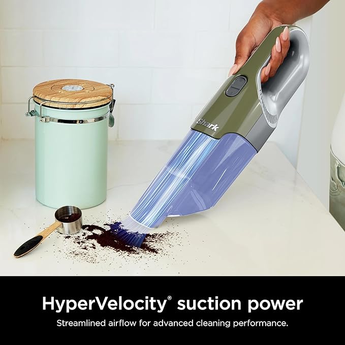 Shark CH700WM Cyclone Handheld Vacuum with HyperVelocity Suction, Herb (Renewed)
