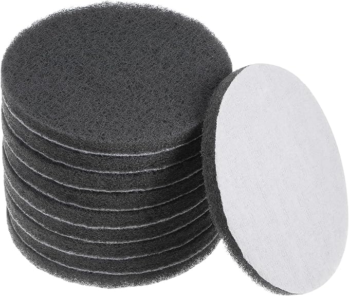 HARFINGTON 10pcs Drill Power Brush 5 inch Tile Scrubber Scouring Pads 1000-1200 Grit for Bathroom Kitchen Household Cleaning