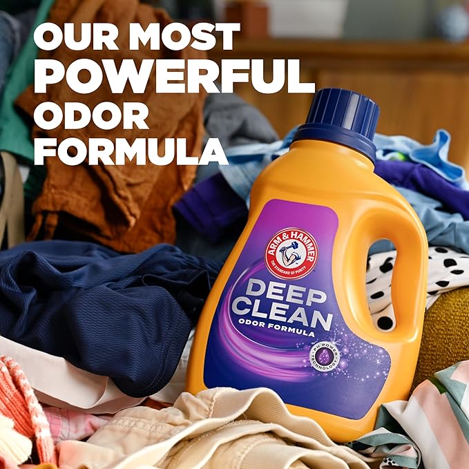 ARM & HAMMER Deep Clean Odor Formula Laundry Detergent Power Paks, 21 ct.