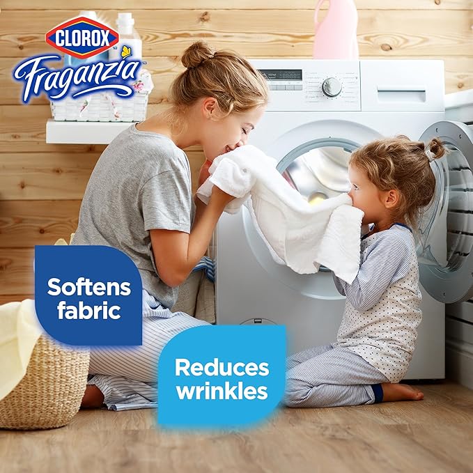 Clorox Fraganzia Fabric Softener Dryer Sheets, Wrinkle Reducing and Anti Static Laundry Dryer Sheets for Great Smelling Clothes, Softens Fabrics, Lavender with Eucalyptus Scent, 240 Count