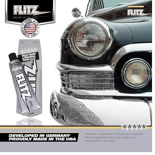 Flitz Metal Polish Paste - 5.29oz USA-Made Polish for Solid Chrome, Stainless Steel, & Aluminum - Non-Abrasive for Light Oxidation - Requires Manual Buffing - Not for Plated/Coated Surfaces (3 Pack)