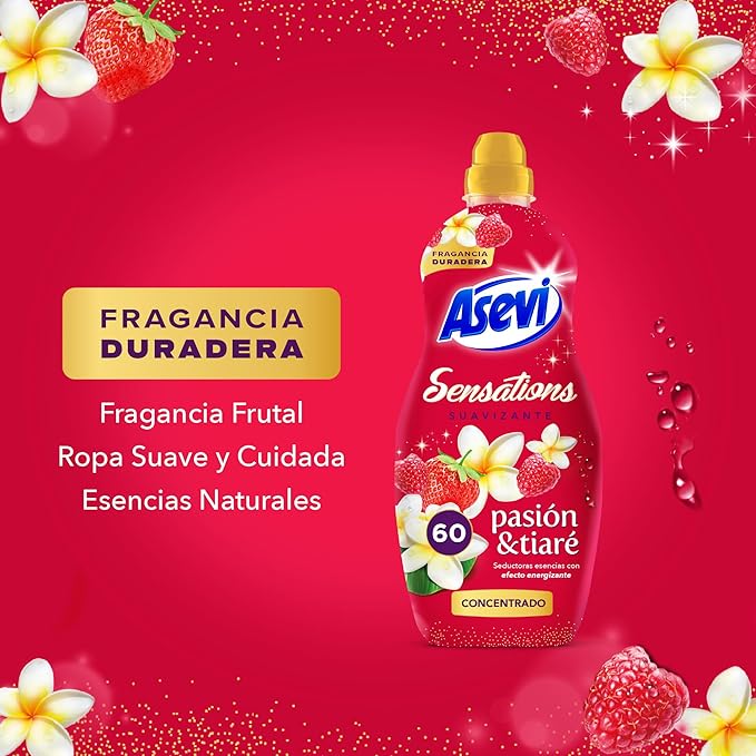 Asevi 23046 Sensations Passion Fabric Softener Concentrate 60 Doses
