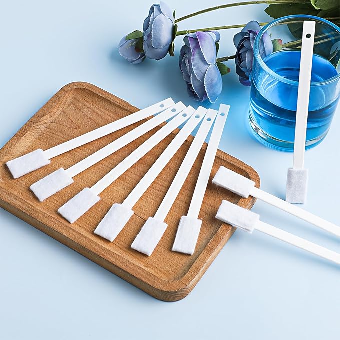 Ouligay 40PCS Disposable Crevice Cleaning Brushes Crevice Cleaning Tools Crevice Hole Brush Disposable Toilet Brush Keyboard Scrub Brush for Window Groove,Door Track, Keyboard,Grooves(White)