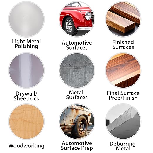 6" x 9" Non-Woven Surf Prep Sanding Pads for Wood, Metal, Polish, Strip Paint, Remove Rust, Deburring, Extra Coarse to Very Fine Scuff Pads - 150 240 320 800 Grit & Non-Abrasive - 10 Pack (Assorted)
