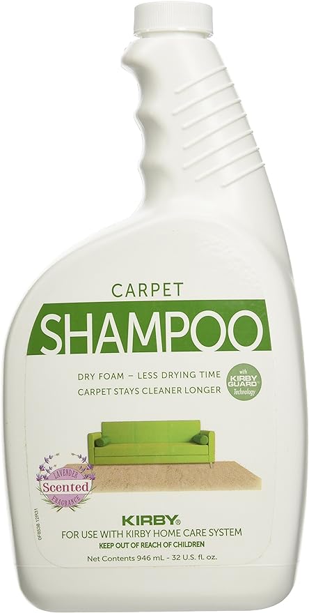 Kirby Vacuum Cleaner Quart Lavender Scented Carpet Rug Shampoo 32oz