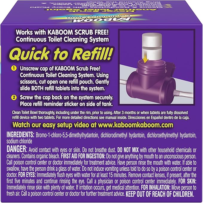3-Pack Refill – Kaboom Scrub Free! Continuous Clean with OxiClean