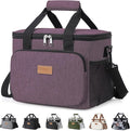Lifewit Medium Lunch Bag, Insulated Lunch Box, Soft Cooler Cooling Tote for Adult Men Women, Purple 12-Can (9L)
