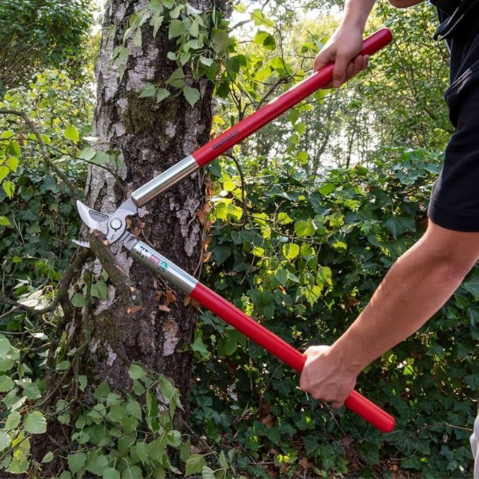 BERGER Lopping Shear Bypass Classic, Length: 700 mm Made of high-Grade Steel, Pruning Shear with Stop Damper no. 4360