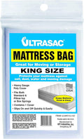 Ultrasac - King Size Waterproof Mattress Cover, 2 Mil (eq), 88” x 96”, Clear, 1 Count - Moving & Storage
