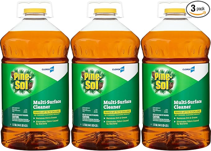 Pine-Sol Multi-Surface Cleaner, CloroxPro, All-Purpose Cleaner, Original Pine, Fl Oz, Pack of 3 (Package May Vary)