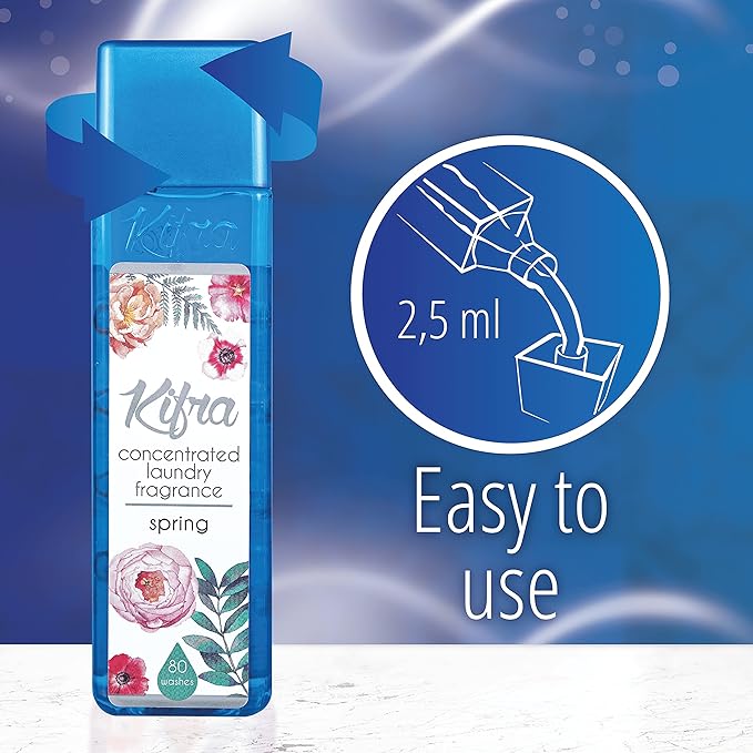 KIFRA SPRING Concentrated Laundry Fragrance 6.76 Fl Oz 200ml 80 Washing Cycles