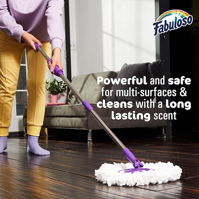 Fabuloso Multi-Purpose Cleaner, 2X Concentrated Formula, Floor Cleaner, Peach Scent, 56 fl oz