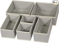 DIOMMELL Foldable Cloth Storage Box Closet Dresser Drawer Organizer Fabric Baskets Bins Containers Divider with Drawers for Clothes, Underwear, Bras, Socks, Lingerie, Clothing, Set of 6