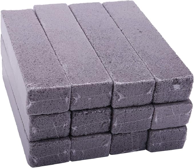 10 Pieces Pumice Sticks Pumice Scouring Pad for Cleaning Grey Pumice Stick Cleaner for Removing Toilet Bowl Ring Bath 5.9 X 1.4 X 0.9 Inch, Gray