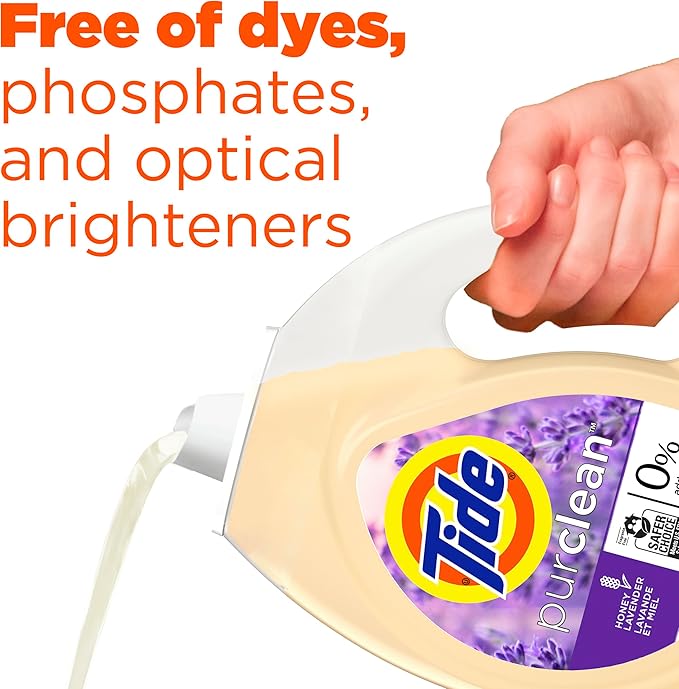 Tide Purclean Liquid Laundry Detergent, 63 fl oz, 48 Loads
