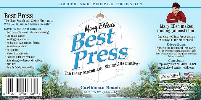 Mary Ellen Products Best Press Starch Alternative, Caribbean Beach (600BP-33)