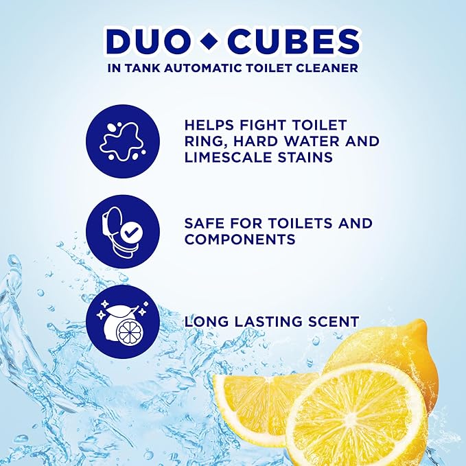 Soft Scrub In-Tank Toilet Cleaner Clear Water DuoCubes, 4ct, Lemon Fresh