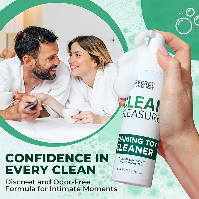 Toy Cleaner Foam 237ml (Pack of 2) – Gentle, Non-Irritating Formula for Adult Toy Hygiene – Safe and Effective Cleaning Solution