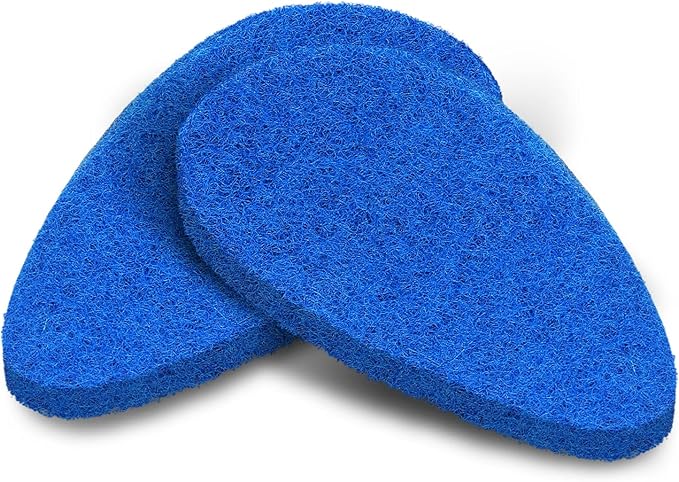 Qaestfy Pack of 2 Scrubber Pad Refill Compatible with QAE008 Shower Bathtub Tub and Tile Scrubber Cleaning Brush with Long Handle Model QAE009