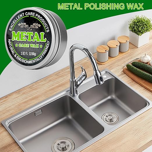 Generic Metal Polishing Paste - Cream 80g | Safe Rust Removal, Stainless Steel Mirror Care, Multipurpose Cleaner Restorer for Pot Utensils