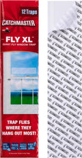 Catchmaster Window Fly Traps 12-Pack XL, Fruit Fly Traps for Indoors, Disposable Bulk Bug Catcher, Waterproof Insect Glue Trap, Adhesive Fly Strips, Pest Control for Home, Kitchen, & Garage