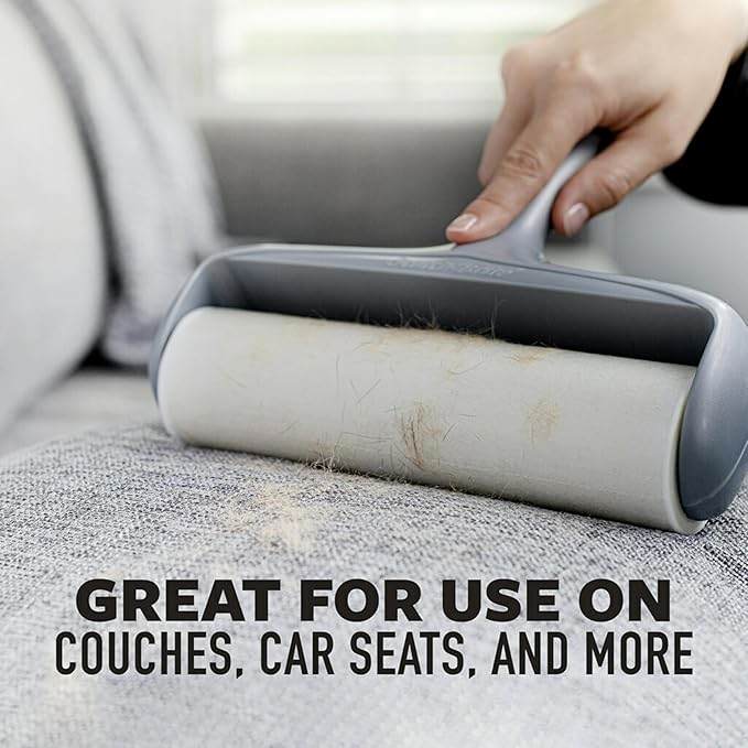 Scotch-Brite Extreme Clean Large Lint Roller, 50% Stickier*, Heavy Duty for Removing Debris and Pet Hair on Clothes, Furniture, Cars, Offices & More, 1 Pack, 60 Adhesive Sheets Total