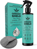 Ceramic Shield Ceramic Coating Spray for Home Surfaces – Anti-Fingerprint Hydrophobic Protection for Stainless Steel Appliances, Countertops, Glass & Shower Doors – Multi Surface Nano Ceramic Coating