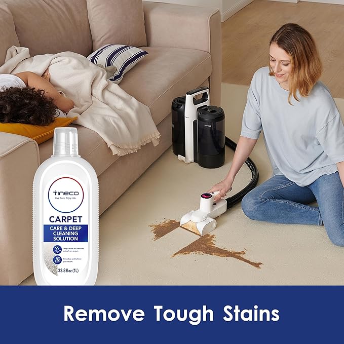 Tineco Pretreat Formula & Cleaning Solution Set for CARPET ONE Cruiser Series, CARPET ONE PRO & Spot Series, iCARPET, Removes Tough Stains