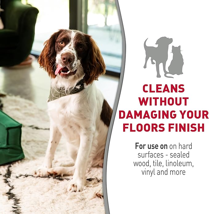Nature's Miracle Hard Floor Cleaner,24 Ounces,Dual-Action Stain and Odor Remover Works to Remove Tough Pet Stains and Odors On Sealed Wood-and Hard Floor Surfaces,(Pack of 2)