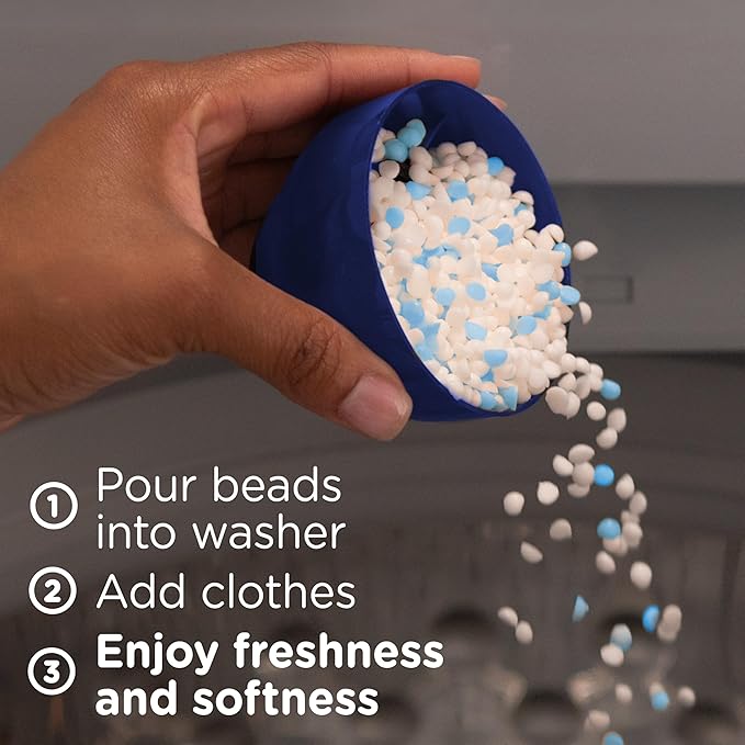 Downy Blends In-Wash Laundry Scent Booster Beads, Meadow Rain Scent, 25.6 OZ, Fabric Sottener Beads and Freshness